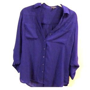 Purple button up